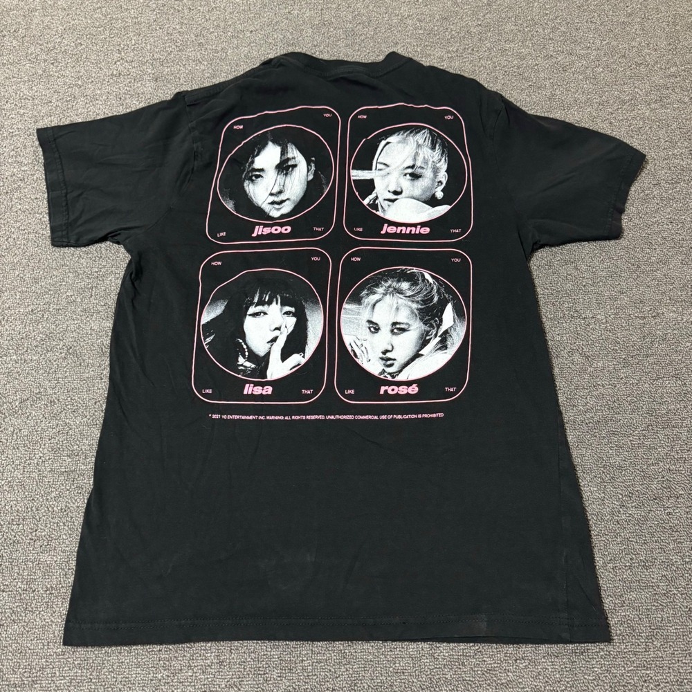 Blackpink How You Like That Graphic T-Shirt Black Pink YG Entertainment Medium